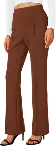 Vista 74 de Urban CoCo Pantalones de trabajo elásticos con corte de bota, pantalones de yoga pequeños para oficina casual