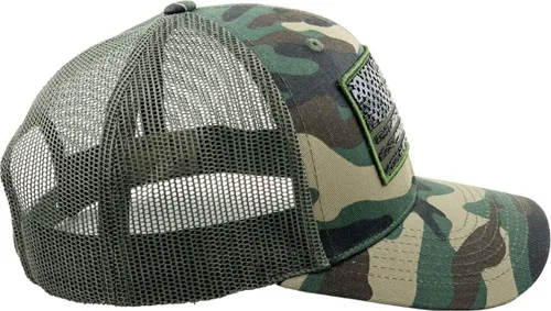 Vista 122 de KBETHOS Tactical Operator Collection USA Fishing Mesh Ballcap Flag Patch America Outdoors Trucker Baseball Cap