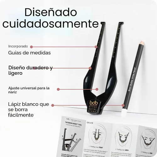 Vista 5 de Billion Dollar Brows Brow Buddy Kit Juego de herramientas simétricas para modelar cejas