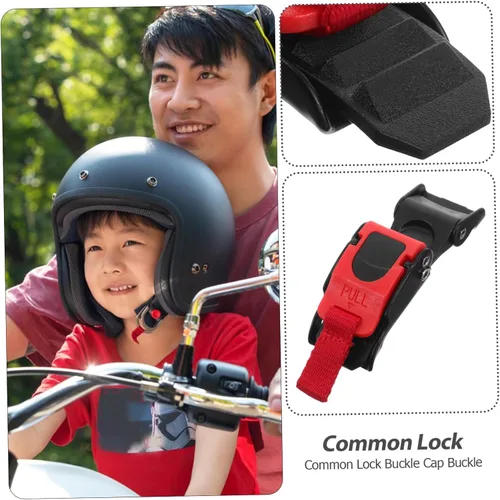Vista 8 de LIOOBO Hebilla para motocicleta, sistema de bloqueo de liberación universal, construcción de nailon resistente, fácil de usar, cierre seguro