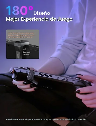 Vista 2 de JSAUX Paquete de 2 adaptadores USB C de 180°, USB C a USB C y adaptador USB A 180° tipo C