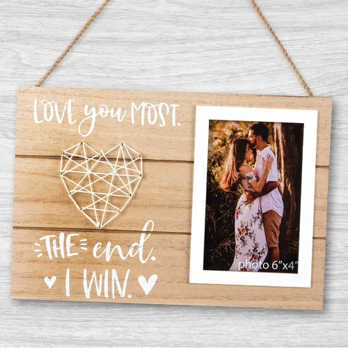 Vista 6 de Marco de fotos romántico para parejas, marido, esposa o prometido, regalo romántico para parejas, marido, esposa o prometido, 4 x 6 pulgadas