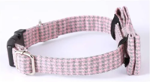 Vista 4 de Love Dream Collar de perro con pajarita suave y cómodo para perros pequeños, medianos y grandes, collar ajustable con hebilla de liberación rápida
