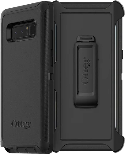Vista 3 de Estuche para Samsung Galaxy Note8 de OtterBox, serie DEFENDER, Empaque de fábrica, Negro