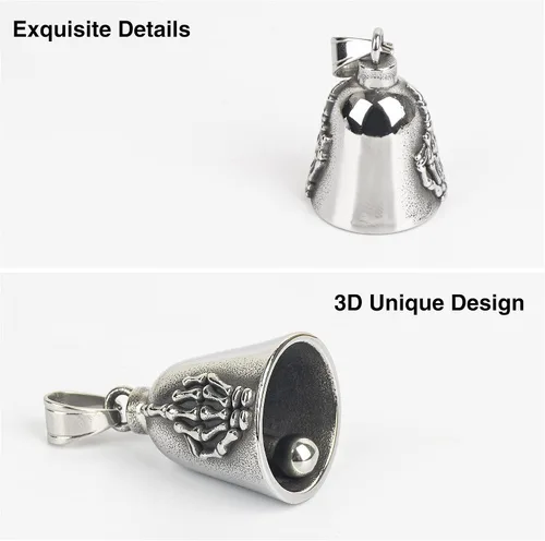 Vista 2 de Motorcycle Bell for Luck, Drive Safe Cycling Bells For Bikers Riders