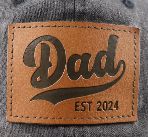 Vista 2 de Regalos para papá para hombres, Dad Est 2024 First Time Father Hat.3D bordado Adjustbale Daddy gorra de béisbol