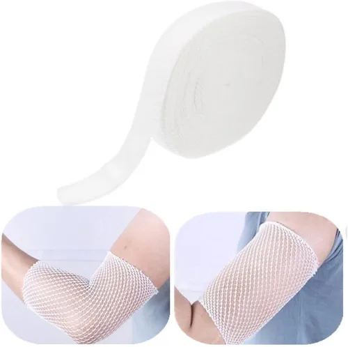 Vista 8 de Fijar vendaje de soporte tubular de red elástica, vendaje quirúrgico para heridas, medias de algodón médico, 10 yardas de largo, transpirable