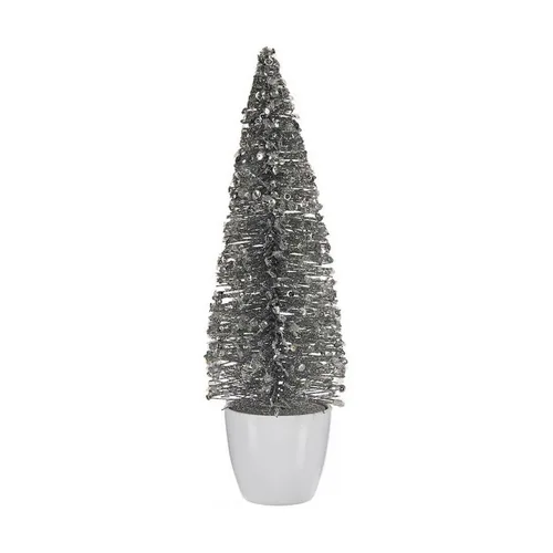 Vista 2 de Árbol de Navidad Krist+ Blanco Plateado Plata Plástico 10 x 33 x 10 cm
