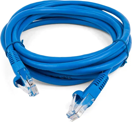 Vista 7 de Steren Cable de conexión UTP Cat5E moldeado negro de 3 pies (308-603BK)