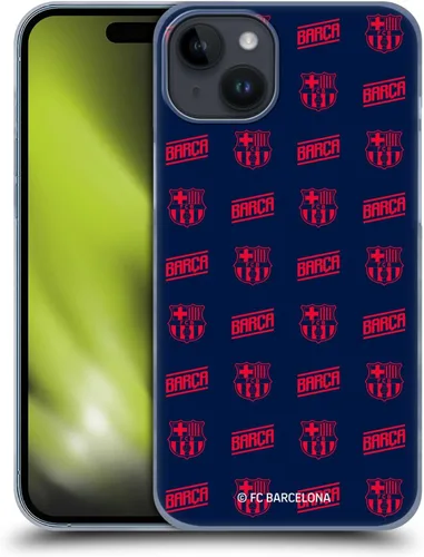 Vista 8 de Head Case Designs Funda rígida con licencia oficial del FC Barcelona Barca Crest Graphics compatible con Apple iPhone 15 Plus