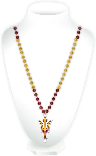 Vista 56 de Rico Industries NCAA Fan Shop - Cuentas estilo Mardi Gras con logotipo del equipo 3-Color del
