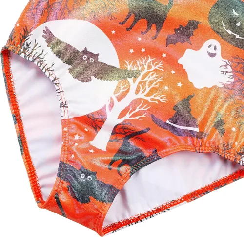 Vista 5 de BAOHULU Leotardos de gimnasia para niñas con pantalones cortos a juego, joyas brillantes, espalda abierta, ropa atlética para niños