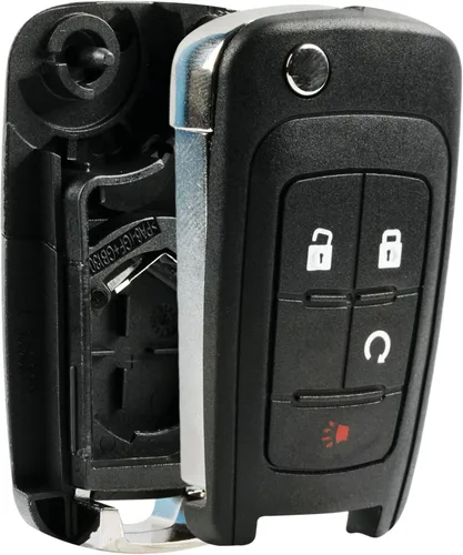 Vista 8 de Carcasa de llavero para entrada sin llave con tapa abatible y almohadilla, se ajusta a Buick, Chevy, GMC
