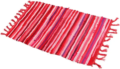 Vista 17 de Chindi - Alfombra de trapo, lavable a máquina, reversible, de algodón, tejida a mano, multicolor, a rayas, para dormitorio, sala de estar, cocina