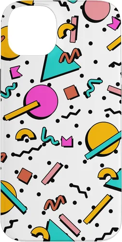 Vista 15 de Vintage Geometría Forma Patrón Retro 80s 90's Nostalgia Case para iPhone 17
