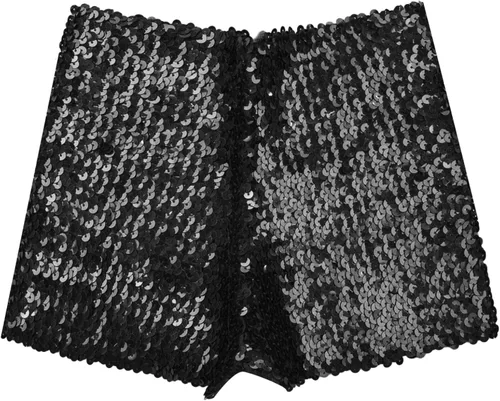 Vista 4 de Pantalones cortos de baile de jazz hip hop con lentejuelas, para yoga, gimnasia, atletismo, para niños y niñas