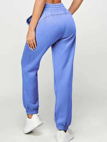 Vista 65 de IUUI Pantalones deportivos de cintura alta para mujer, con bolsillos, de algodón, holgados, atléticos