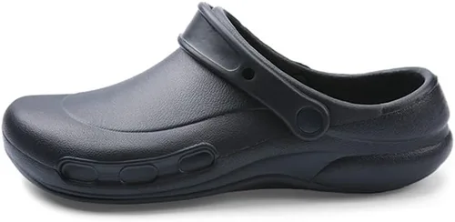 Vista 3 de Zapatos de cocina unisex para adultos, para hombres o mujeres, zapatos de cocina y chef de seguridad, antideslizantes, con puntera de acero