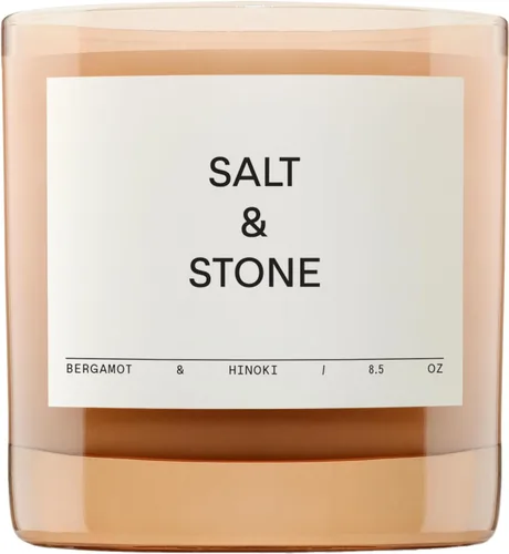 Vista 6 de Salt & Stone Vela perfumada de mezcla de coco y soja, azafrán y cedro, 8.5