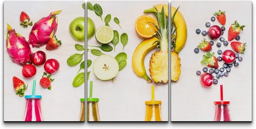 Vista 75 de wall26 Lienzo enmarcado para pared, juego de arte de hierbas, verduras y condimentos en madera, alimentos, fotografía cultural, realismo, paisaje