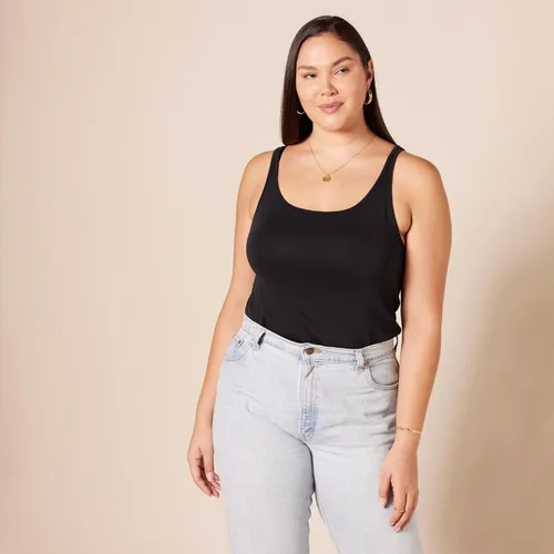 Vista 7 de Tienda Essentials - Camiseta sin mangas de tirantes ajustada para mujer