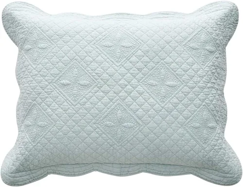 Vista 15 de Calla Angel Sage Garden - Funda de almohada acolchada de algodón puro de lujo matelassé, estándar, 20 x 26 pulgadas, café