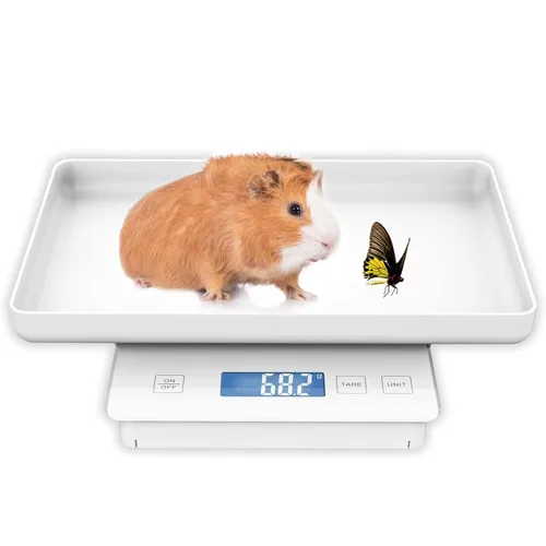 Vista 8 de Báscula digital para mascotas para animales pequeños, báscula de parto, mini báscula de equilibrio de peso de precisión de gramos, alta precisión ±