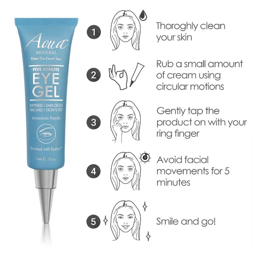Vista 4 de Gel para ojos Puffy Eye Resultados instantáneos – Gel de ojos de reducción naturalmente rápida, elimina arrugas, hinchazón y bolsas – Gel hidratante