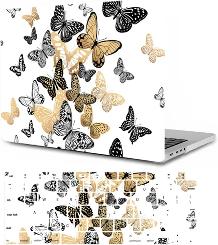 Vista 33 de Funda compatible con MacBook Pro de 13 pulgadas 2012 2011 2010 2009 2008 versión A1278, funda protectora de plástico duro y cubierta de teclado