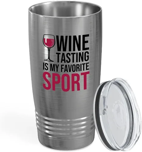 Vista 28 de Vaso vikingo edición negra para amantes del vino, 20 onzas, cualquier amigo del vino es un amigo del vino, cerveza casera y vino barman amantes