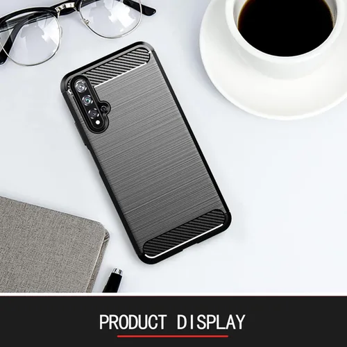 Vista 7 de Asuwish Funda de teléfono para Huawei Nova 5T/Honor 20 con protector de pantalla de vidrio templado y accesorios para celulares, silicona TPU suave