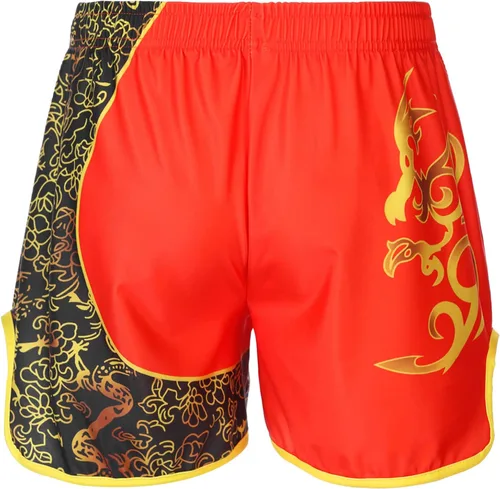 Vista 2 de Pantalones cortos deportivos Muay Thai para hombre, pantalones cortos de kickboxing, artes marciales y artes marciales