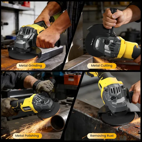 Vista 8 de Amoladora Angular Inalámbrica, Herramientas de Amoladora Eléctrica de 4-1/2 Pulgadas Compatible con Batería Dewalt 20V MAX, Amoladora Inalámbrica