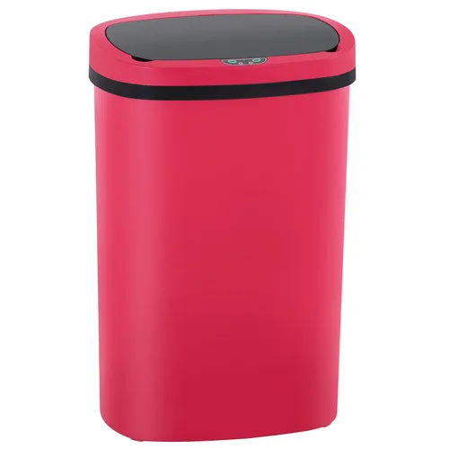 Vista 16 de PayLessHere Bote de basura de plástico de 13 galones Negro Tapa automática sin contacto con sensor de movimiento Bote de basura de cocina