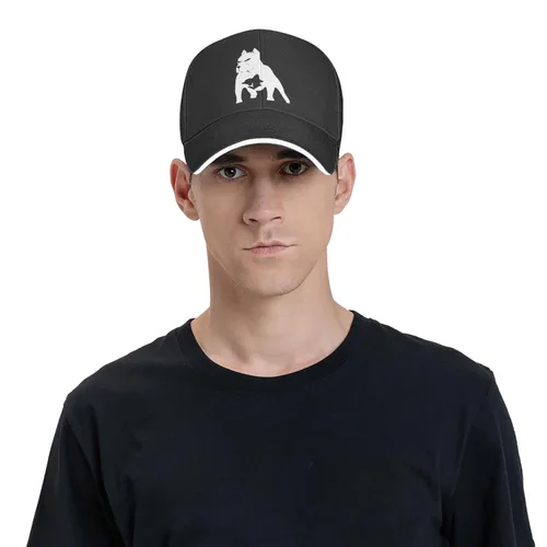 Vista 8 de Gorra de béisbol American Bully unisex clásica ajustable Sandwich gorra de béisbol gorra de camionero