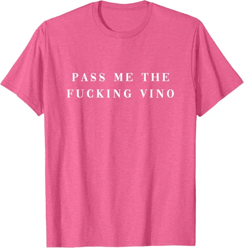 Vista 27 de Pásame el maldito Vino. Camiseta divertida con texto en inglés «Wine nice lettering AM PM Fun»