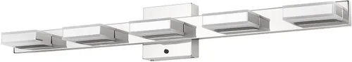 Vista 16 de Mirrea 20" 3 luces LED 3CCT níquel cepillado tocador tocador luminaria