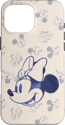 Vista 19 de Funda clásica retro vintage para iPhone 16 Disney Minnie y Mickey Mouse Heads