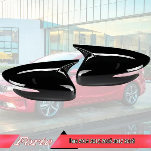 Vista 2 de MUXEE Cubierta para espejo retrovisor, para KIA Forte/K3/Cerato 2014 2015 2016 2017 2018, carcasa de señal de giro, accesorios para espejo