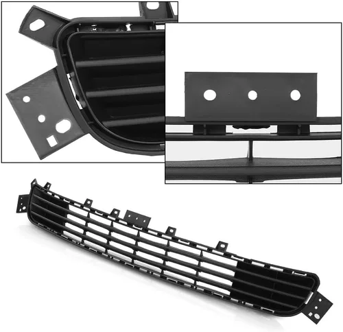Vista 7 de G-PLUS Parachoques delantero inferior compatible con Infiniti Q50 2014-2017 parrilla negra mate IN1036102 622544HB0A
