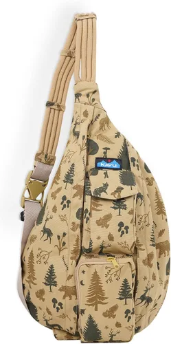 Vista 19 de KAVU - Bolso con correa de cuerda, mochila para senderismo, campamento y viajes Negro
