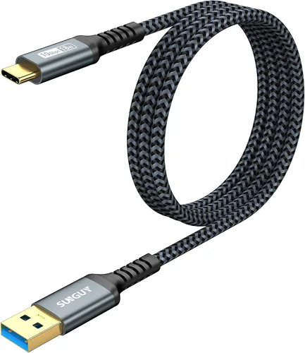 Vista 11 de SUNGUY Cable USB Android Auto de 10Gbps de 6 pulgadas/0.5 pies, Cable USB C 3.1 Gen2 3A de Transferencia de Datos, Cable USB C CarPlay de Carga