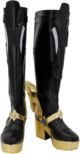Vista 3 de Genshin Impact Il Dottore El Doctor Fatui Zapatos Botas Cosplay Traje Personalizable Tamaño 0711073