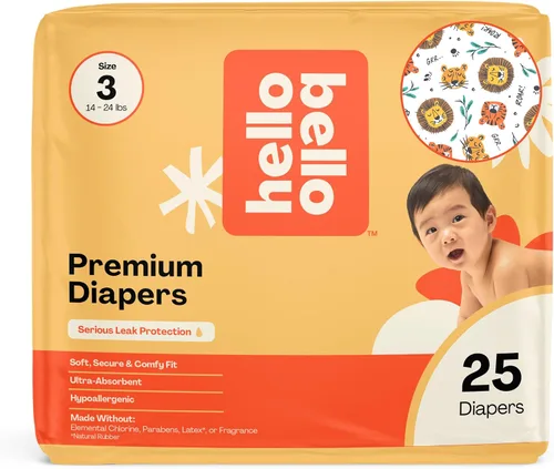 Vista 48 de Hello Bello Premium Pañales para bebé talla 1, 32 unidades de pañales desechables, extra absorbentes, hipoalergénicos con ajuste cómodo y seguro