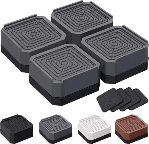 Vista 21 de ANNKUT Elevadores de cama y elevadores de muebles, bloques de elevación ajustables resistentes para sofás, escritorios y sillas, elevan 1.5