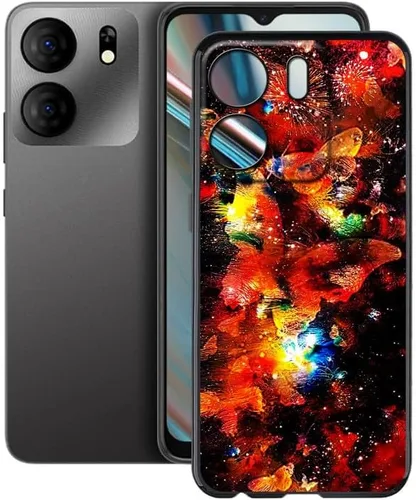 Vista 17 de Funda para BLU View 5 B160V (6.56 "), Carcasa protectora de silicona de grado militar para BLU View 5 B160V - Globo