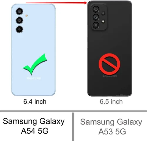 Vista 2 de Funda para Samsung Galaxy A54 5G, 3 en 1, protección resistente a prueba de golpes con 2 protectores de pantalla de vidrio templado, color azul Azul