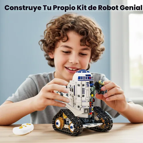 Vista 8 de Kit de construcción de robot STEM 3 en 1, aplicación y kit de robótica de control remoto