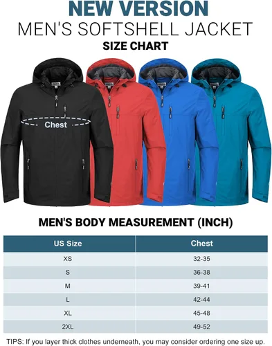 Vista 6 de Outdoor Ventures Chaqueta impermeable plegable para hombre, rompevientos ligera con capucha..