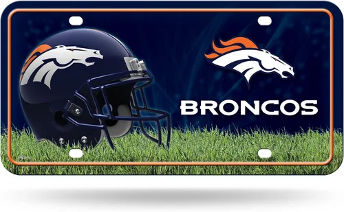 Vista 23 de Rico Industries Placa de matrícula de metal unisex para adultos de la NFL